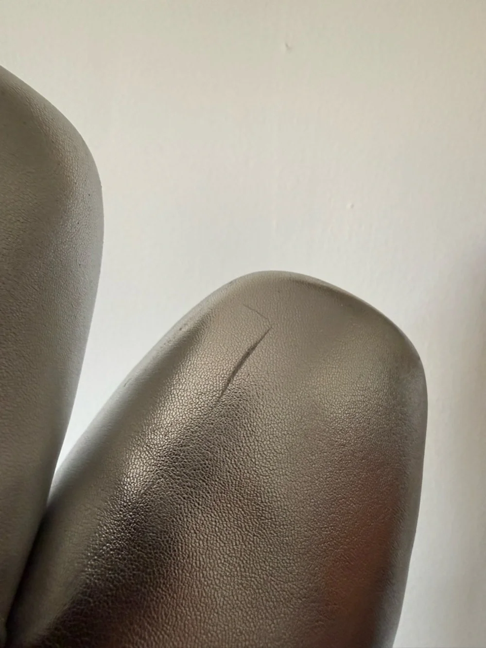 Everlane Metallic Silver Square-Toe Ballet Flats - Picture 4 of 4